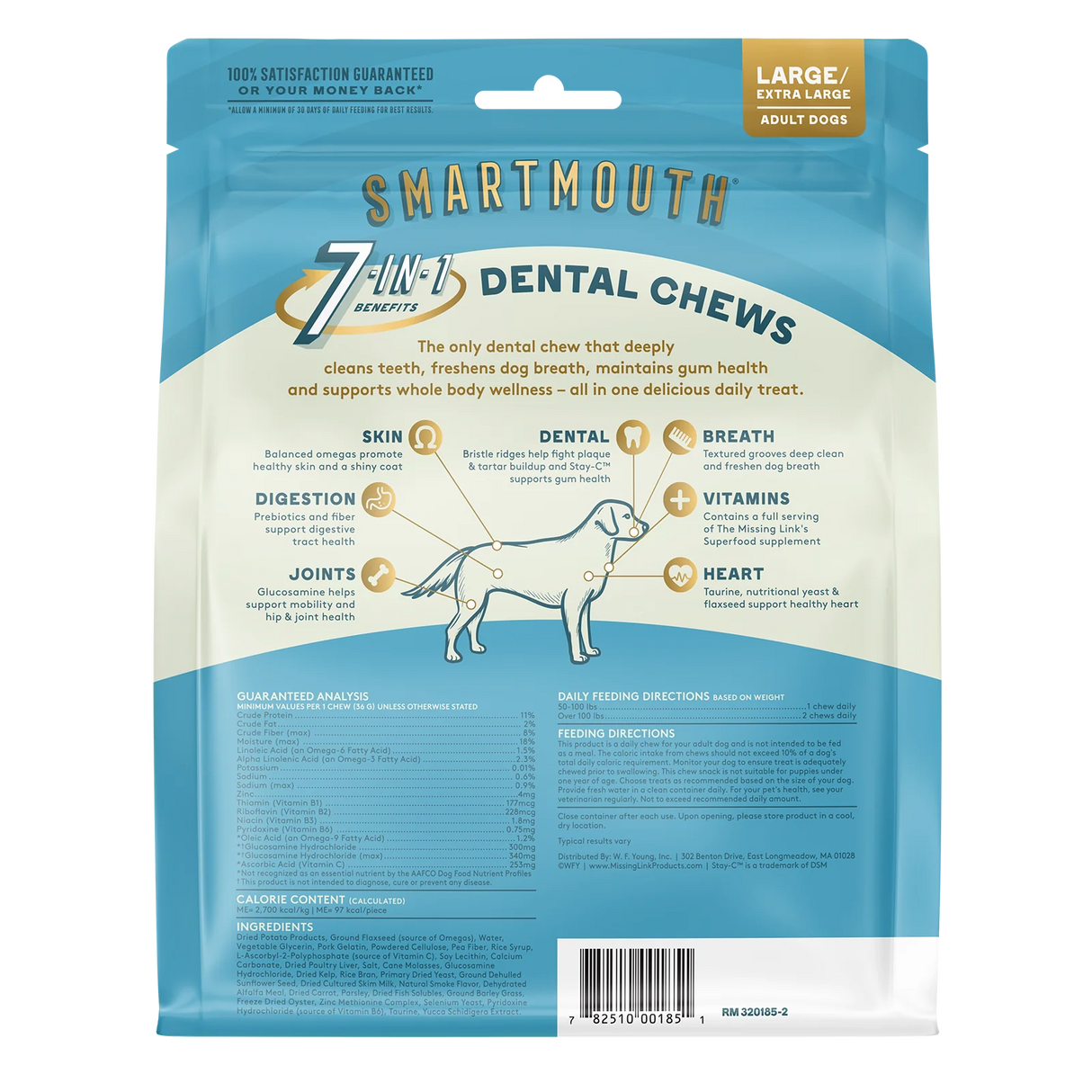 The Missing Link Smartmouth Dental Chew For Dogs