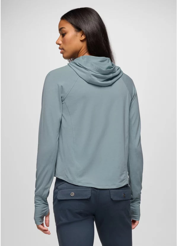 Prana Sol Searcher Sun Hoodie Long Sleeve - Saltwater