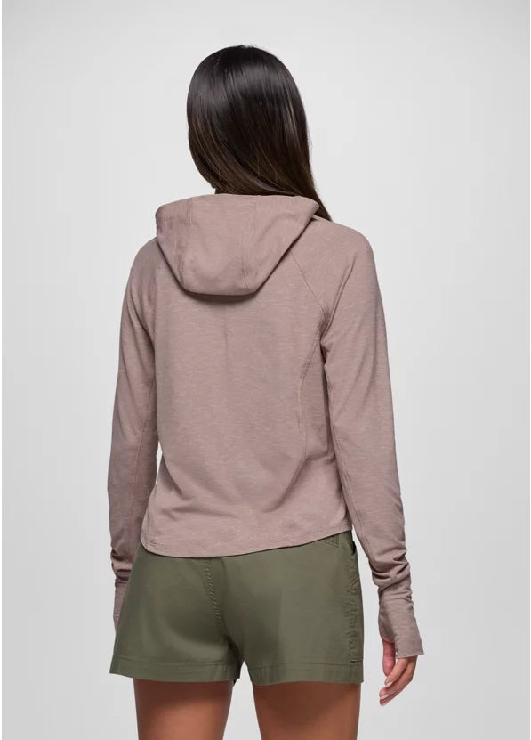 Prana Sol Searcher Sun Hoodie Long Sleeve - Shroom