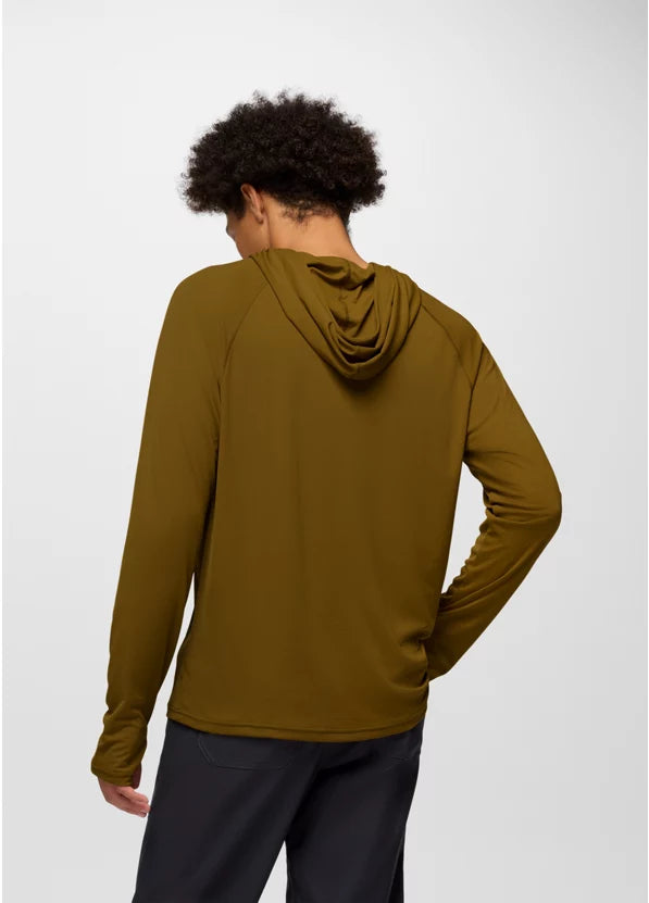 Prana Sol Shade Hoodie Long Sleeve - Retro Olive