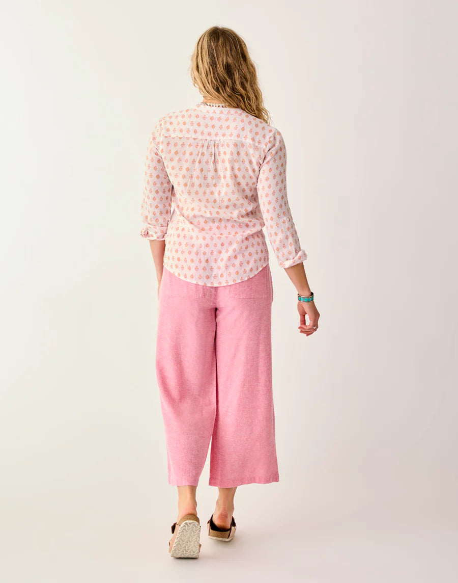 Carve Designs Suki Linen Pant - Chateau Chambray