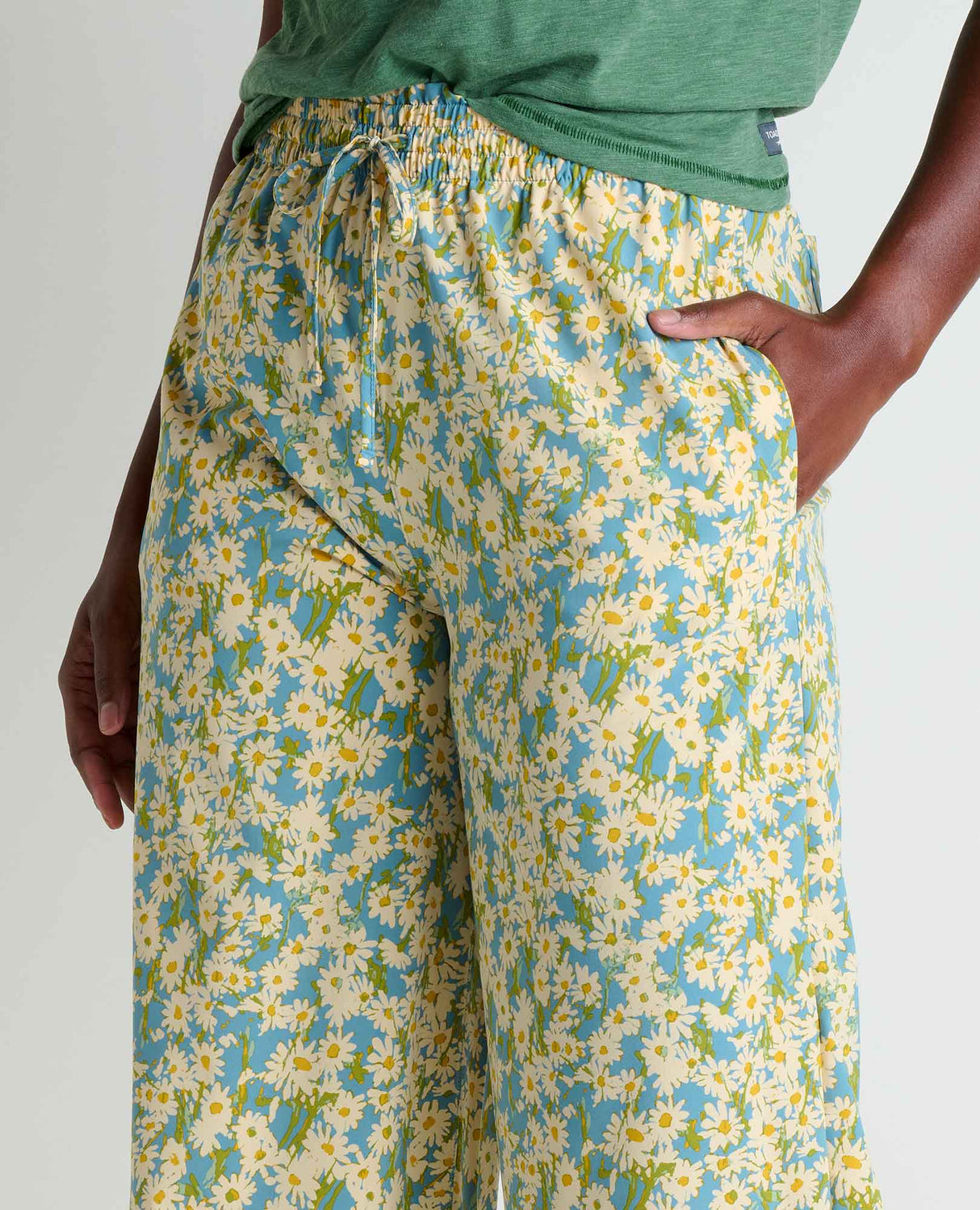 Toad & Co Sunkissed Wide Leg Pant - Glacier Daisy Field Print