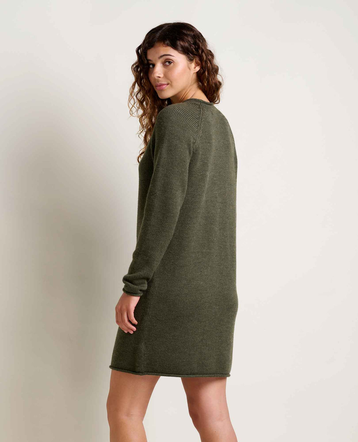 Toad Co. Womens Alpineglo Sweater Dress Olive