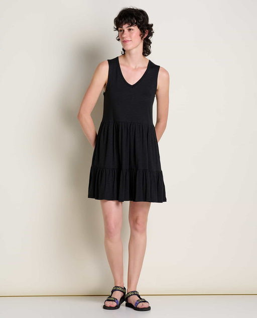 Toad & Co Women's Marley Tiered Sleeveless Dress - Black Black