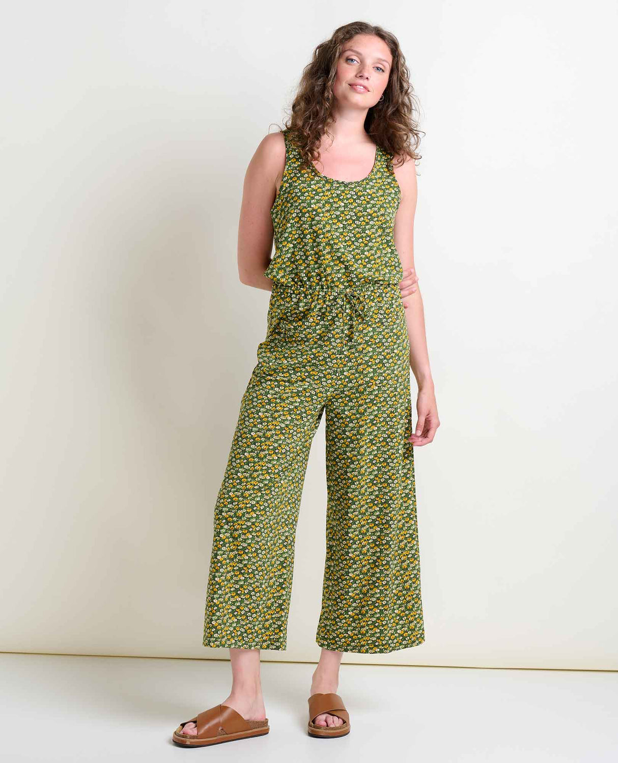 Toad & Co Sunkissed Livvy Jumpsuit - Treetop Grass Print Treetop Grass Print
