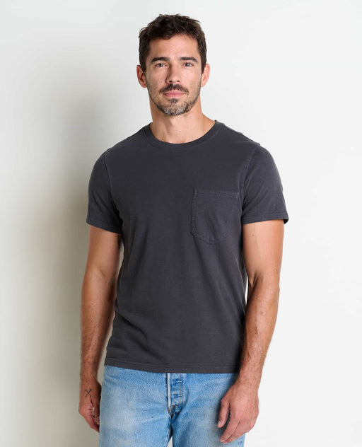 Toad & Co Men's Primo Short-Sleeve Crew - Soot Soot