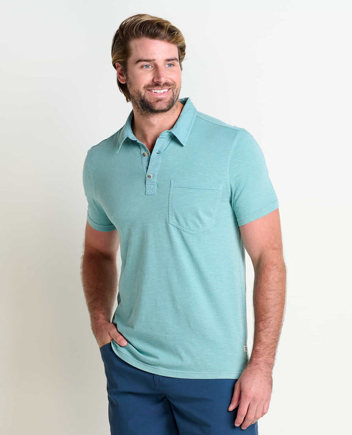 Toad & Co Men's Primo Short-Sleeve Polo - Mineral Mineral