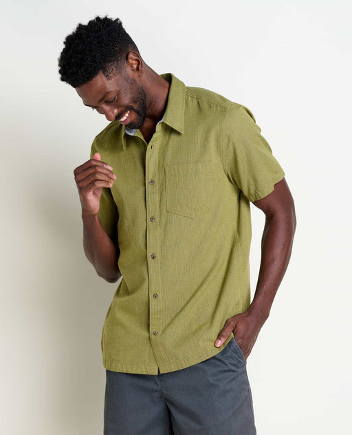 Toad & Co Men's Harris Short-Sleeve Shirt - Green Olive Green Olive
