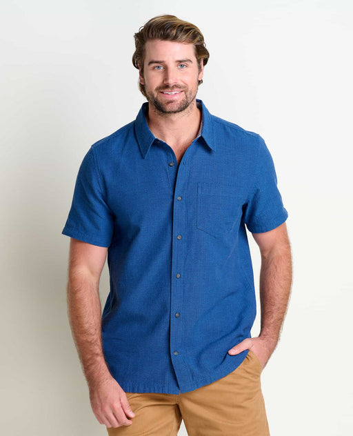 Toad & Co Men's Harris Short-Sleeve Shirt - Pacific Pacific