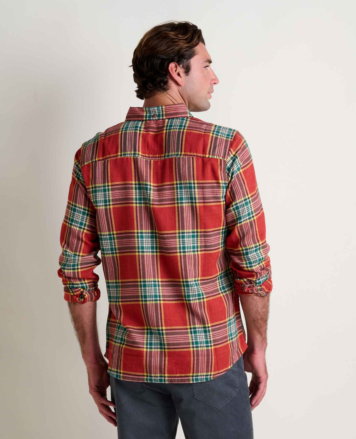 Toad Co. Mens Airsmyth Long Sleeve Shirt Campfire windowpane