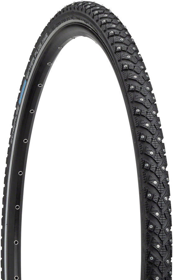 Schwalbe Marathon Winter Plus Tire 700X35 Clincher, Wire, Steel Studs Black reflect