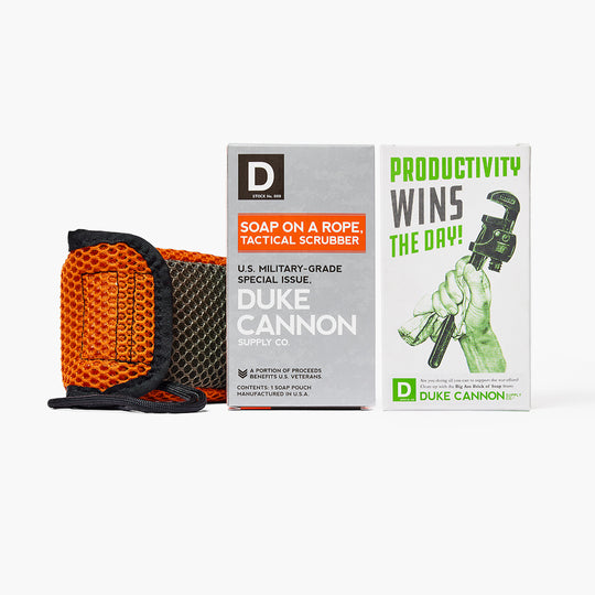 Duke Cannon Supply Co. Tactical Scrubber + Soap Bundle Pack Productivity