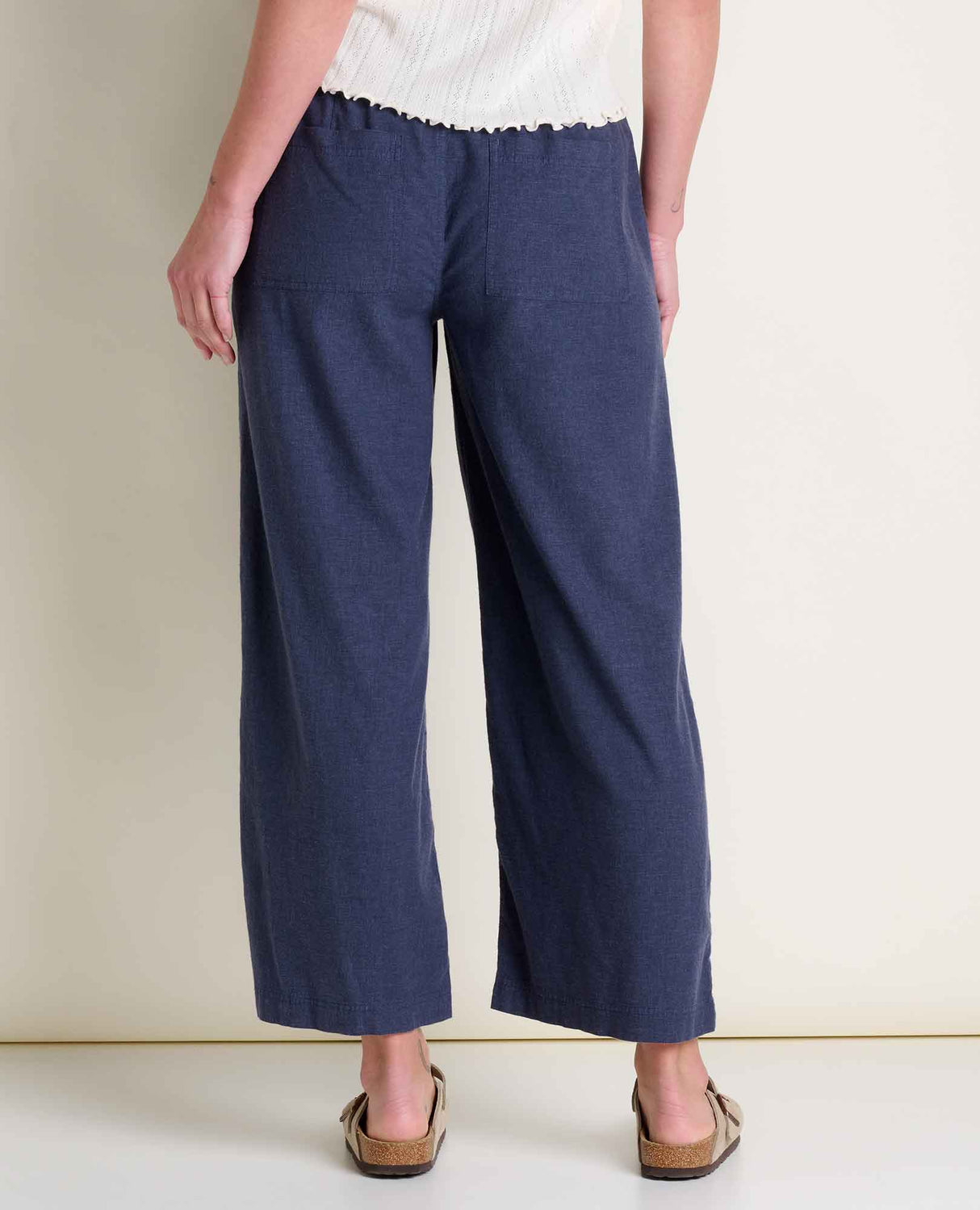 Toad & Co Taj Hemp Wide Leg Pant - True Navy