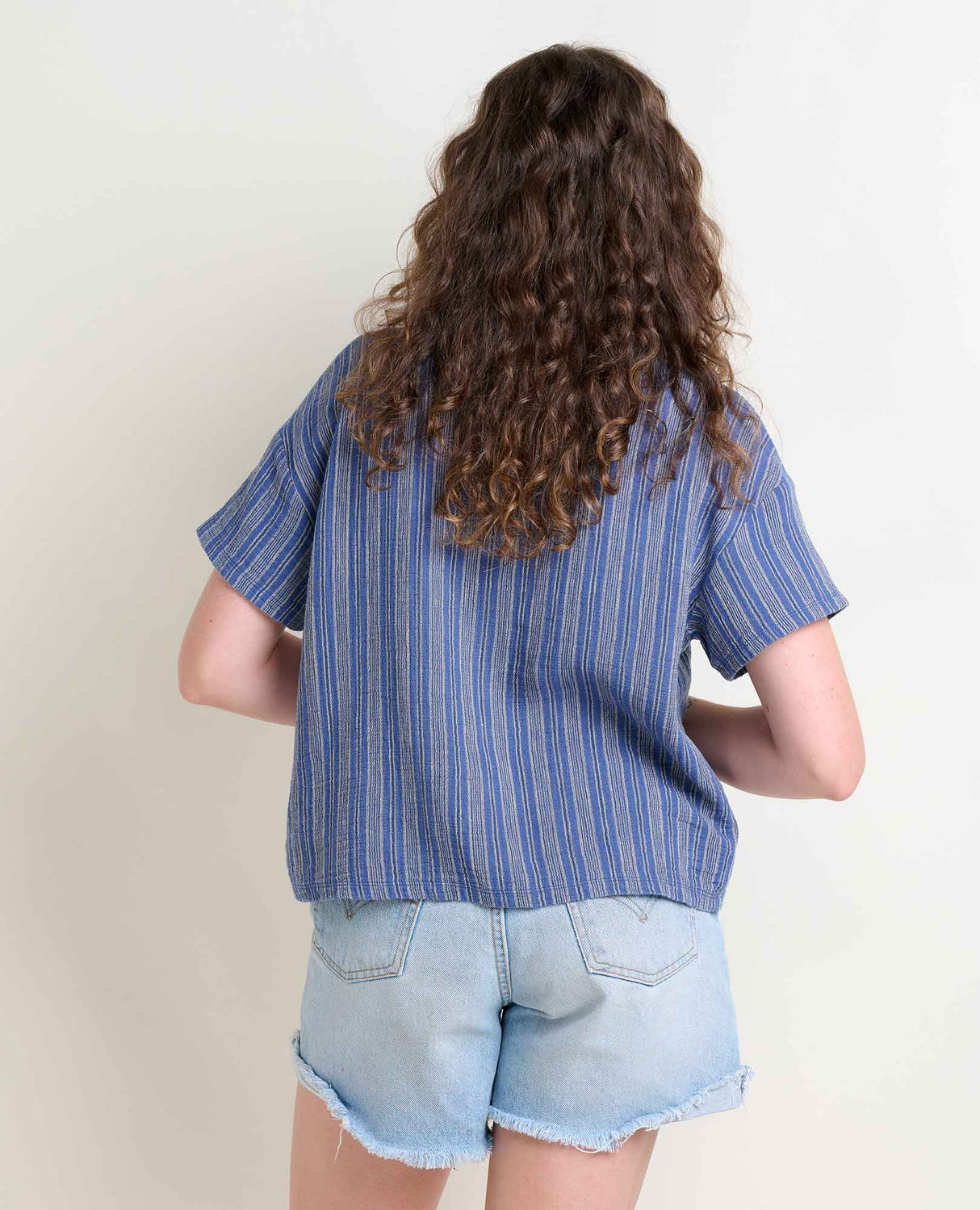 Toad & Co Tate Double Weave Shirt - Kyanite Stripe