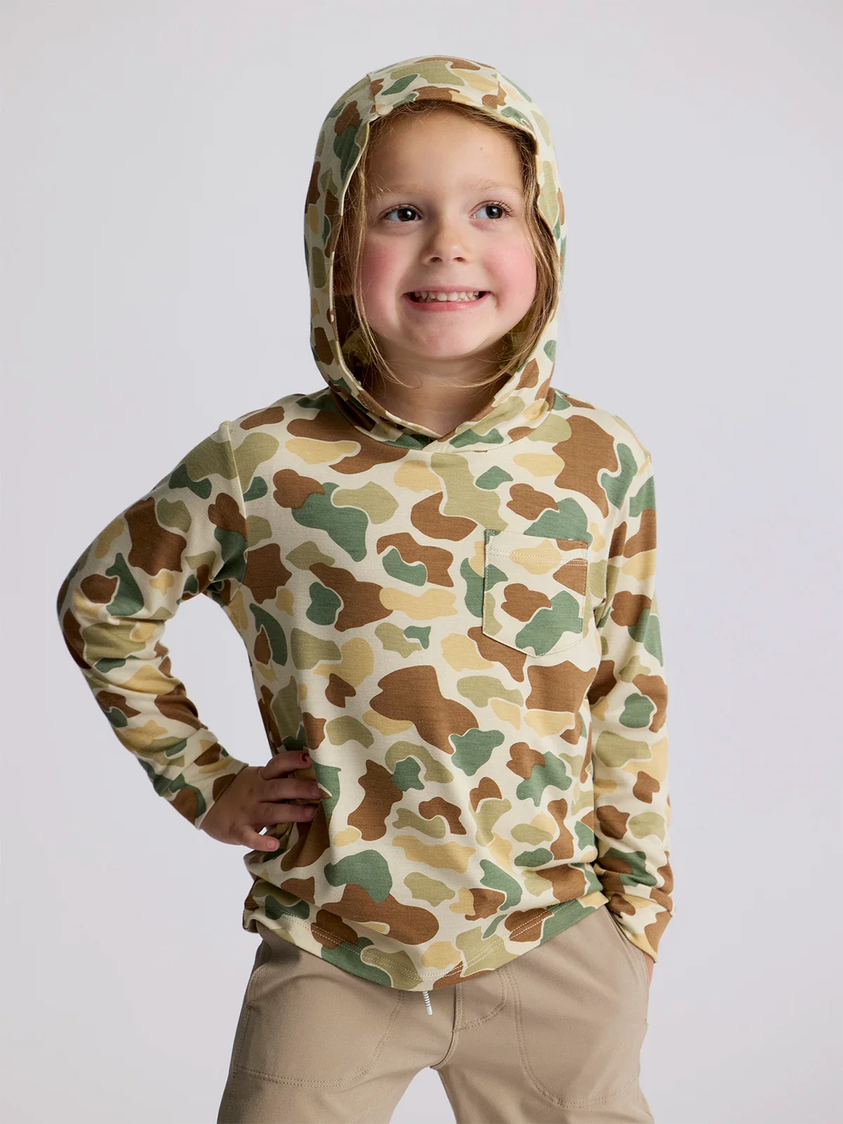 Free Fly Apparel Toddler Bamboo Shade Hoodie - Vintage Camo