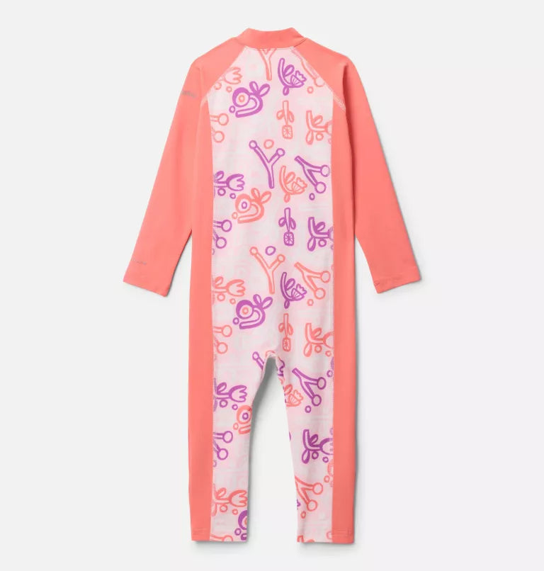 Columbia Toddler Sandy Shores II Sunsuit - Satin Pink Marker Made / Hot Coral
