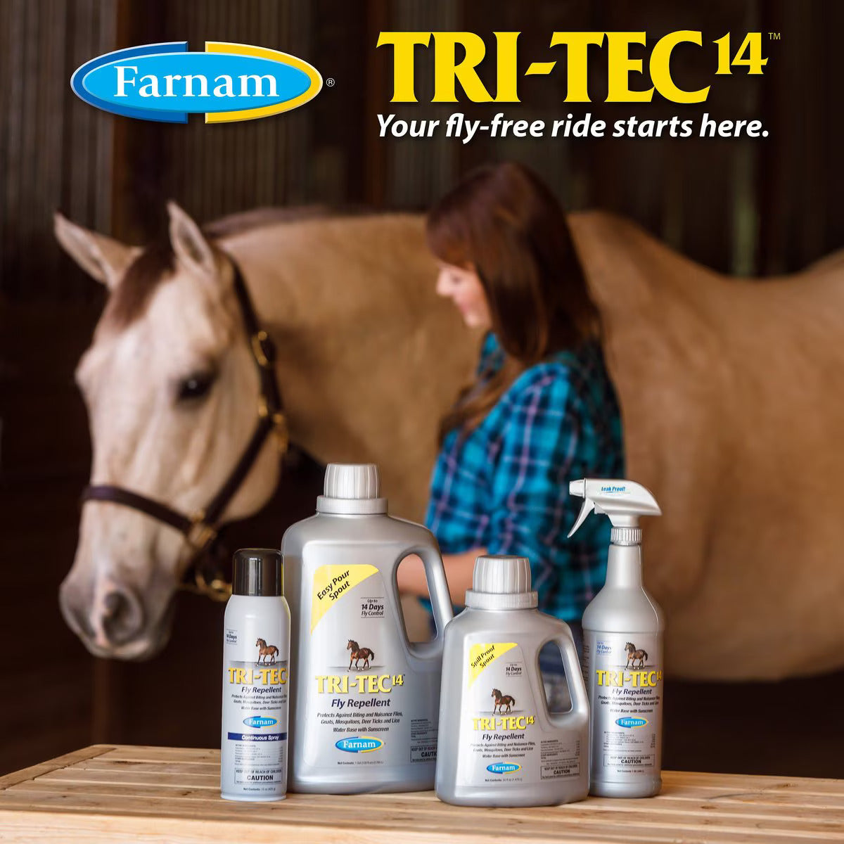 Farnam Companies Tri-Tec 14 Fly Repellent - 32oz