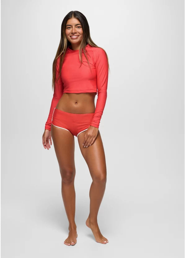 Prana Tropic Kiss Hipster Swim Bottom - Rose Fire