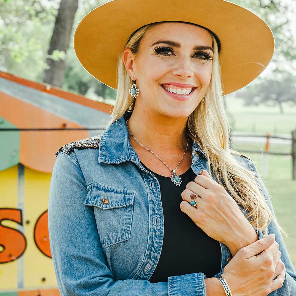 Montana Silversmiths Turquoise Star Pendant Necklace