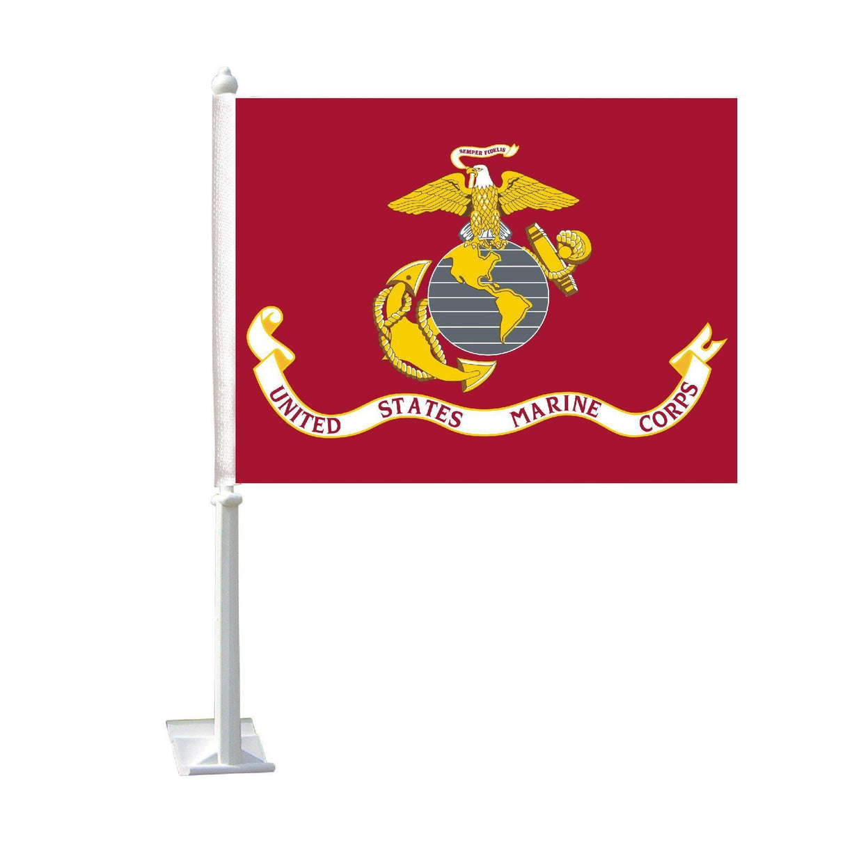 Ace World Usmc Car Flag