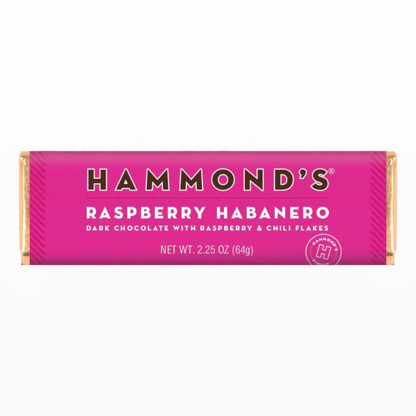 Hammond's Candies Raspberry Habanero Dark Chocolate Bar