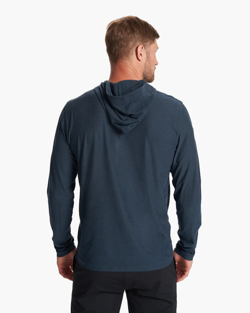 Vuori Men's Strato Tech Hoodie - Navy Heather Navy Heather