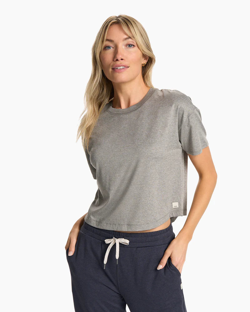 Vuori Women's Energy Tee Heather grey
