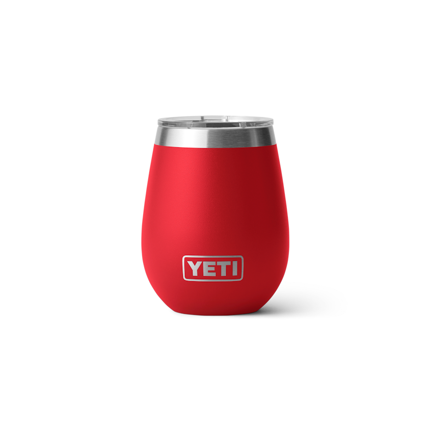 Yeti Rambler Wine Tumbler Ms 10oz Rescue red