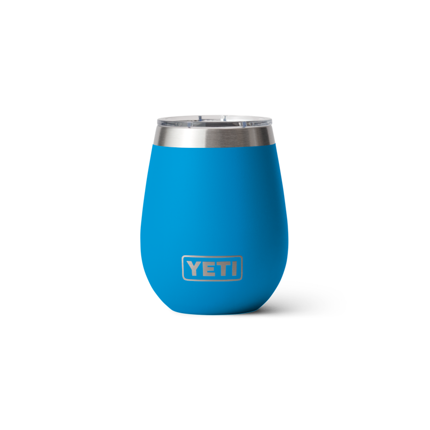 Yeti Rambler Wine Tumbler Ms 10oz Big wave blue