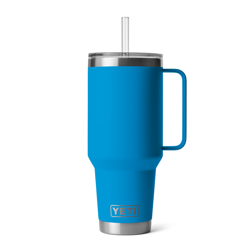 Yeti Rambler Straw Mug 42oz Big wave blue