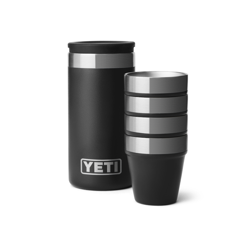 Yeti Shot Glasses And Case - Black Black