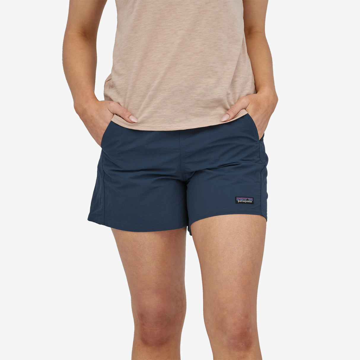 Patagonia W's Baggies Shorts - 5 in. - Bees and Flowers / Heartleaf Green