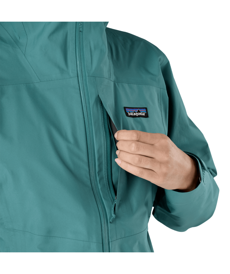 Patagonia W's Boulder Fork Rain Jacket - Fleck Blue