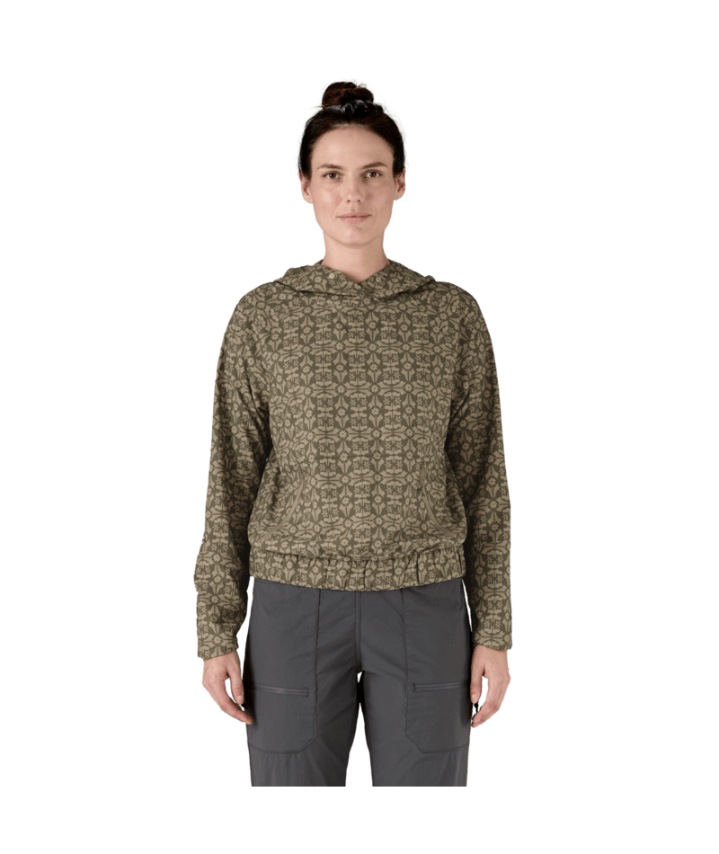 Patagonia W's Swift Drift Sun Hoody - Marmot Field / Seabird Grey