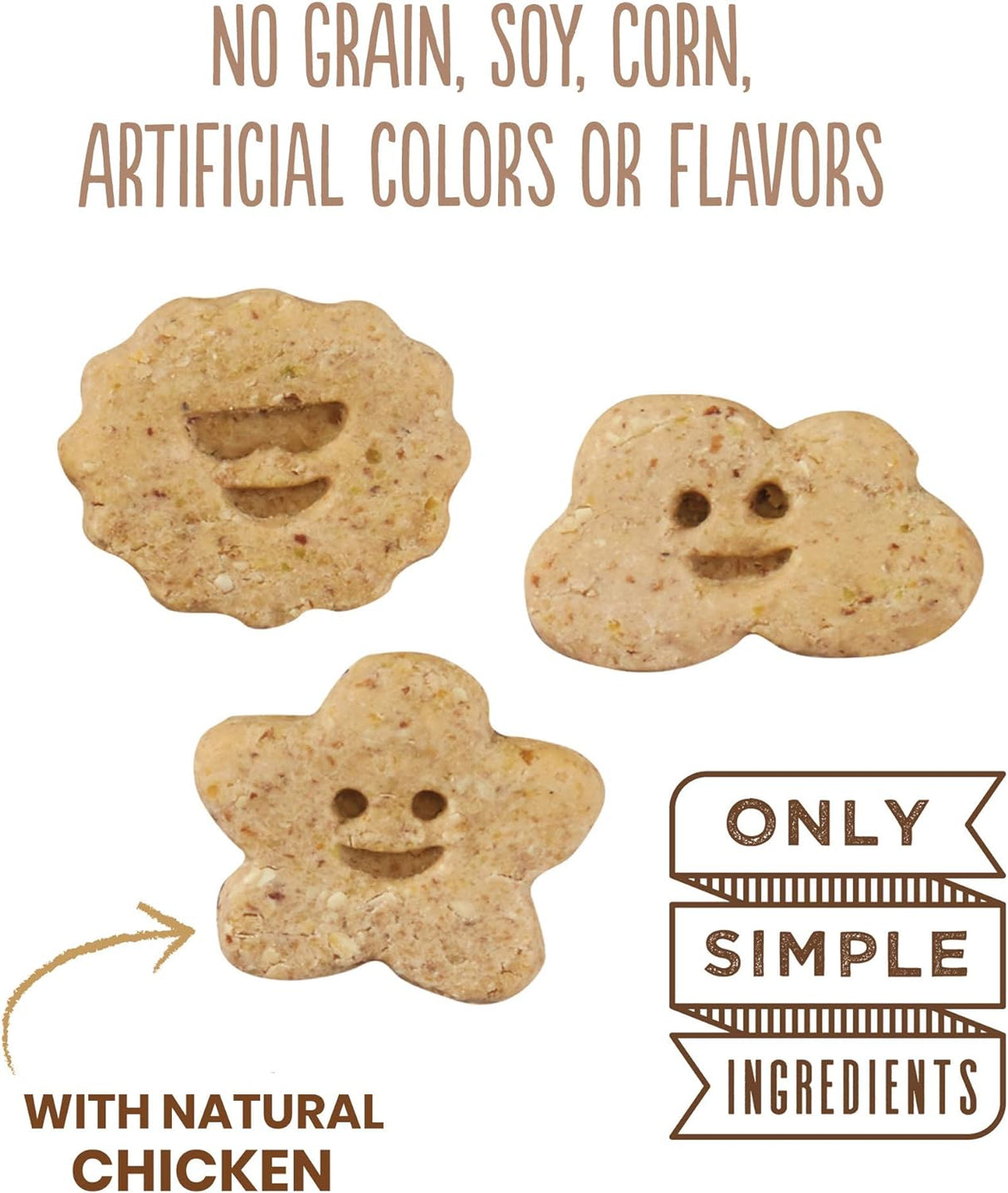 Cloudstar Wag More Bark Less Grain Free Itty Bitty Dog Biscuits (Chicken & Sweet Potatoes) - 7oz