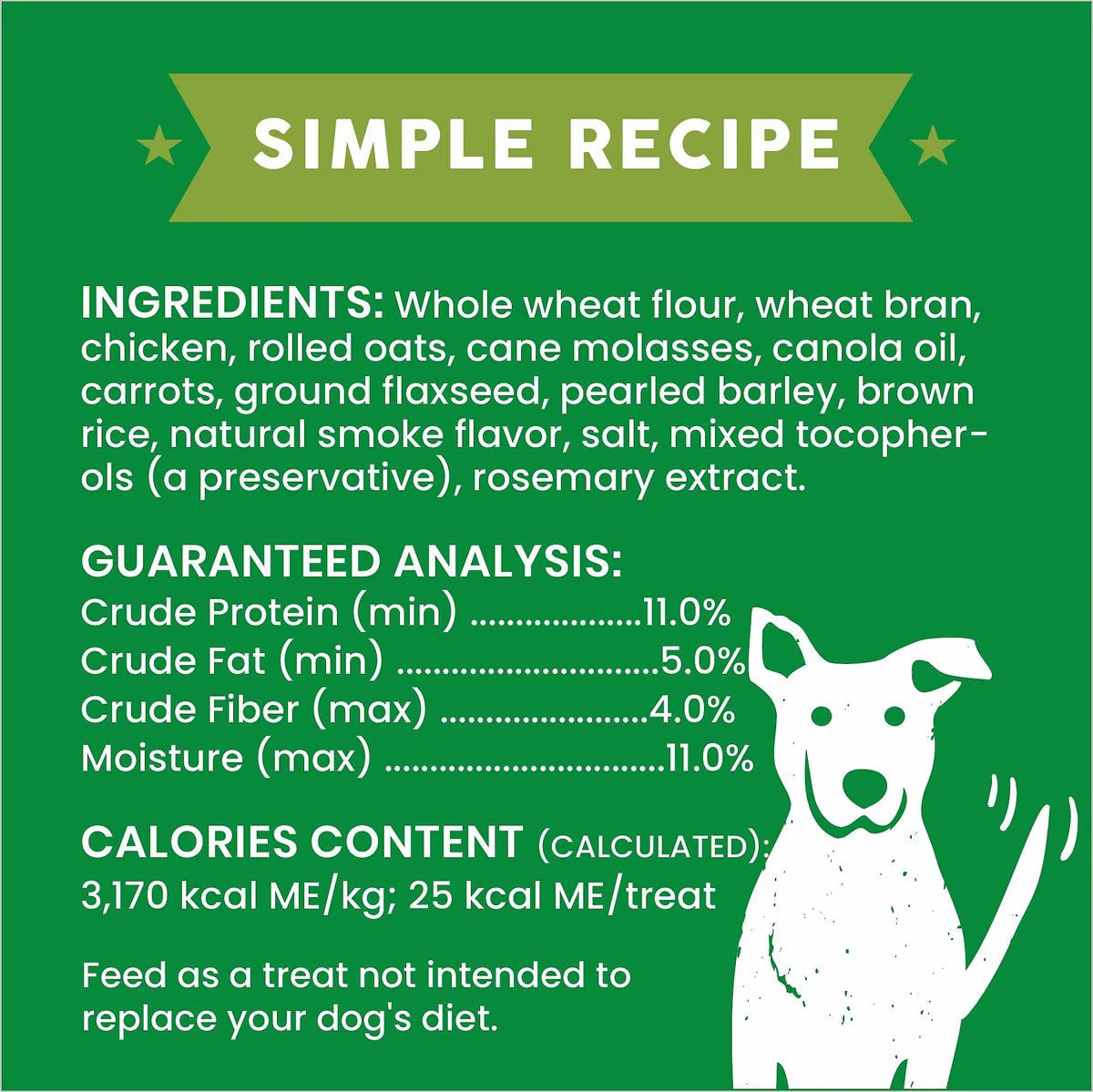 Cloudstar Wag More Bark Less Oven Baked Dog Biscuits (Chicken & Carrots) - 3lbs