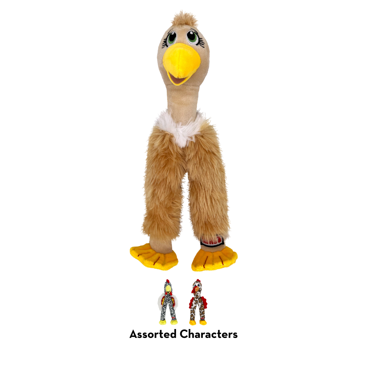 Kong Wishbone-Shaped Bird Plush Dog Toy - Medium