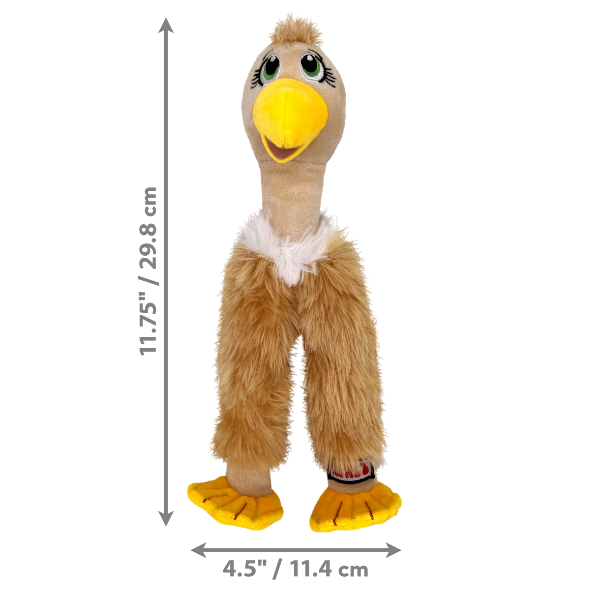 Kong Wishbone-Shaped Bird Plush Dog Toy - Medium