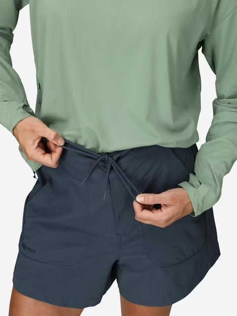 Marmot Womens AirExchange Shorts 4in UPF 40 - Thunderhead Thunderhead / / 4in