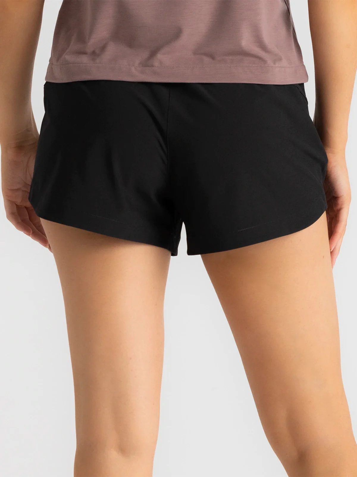 Free Fly Apparel Womens Bamboo Lined Active Breeze Short - 3 - Black