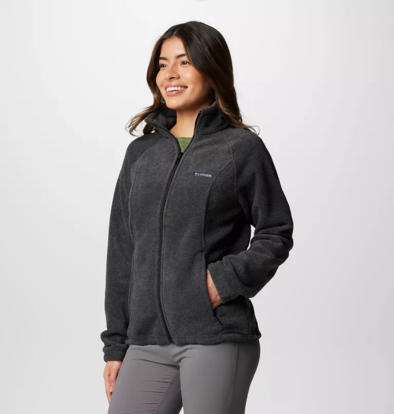 Columbia Womens Benton Springs Full Zip Fleece Jacket - Charcoal Heather