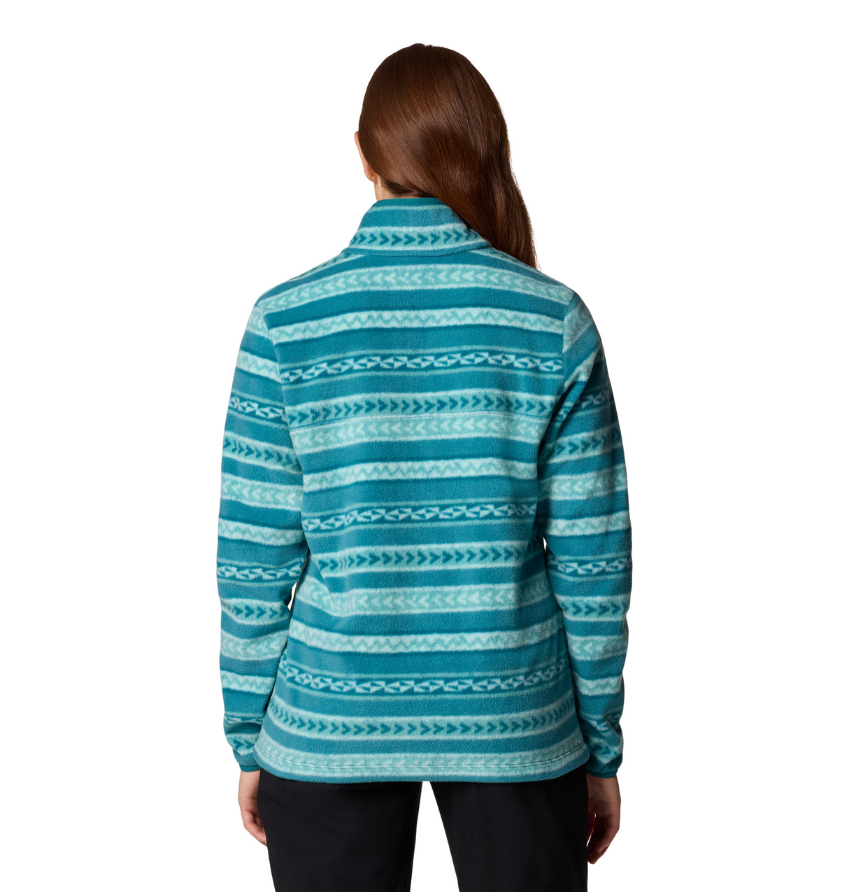 Columbia Womens Benton Springs Printed Half Snap Fleece Pullover - River Blue Beached