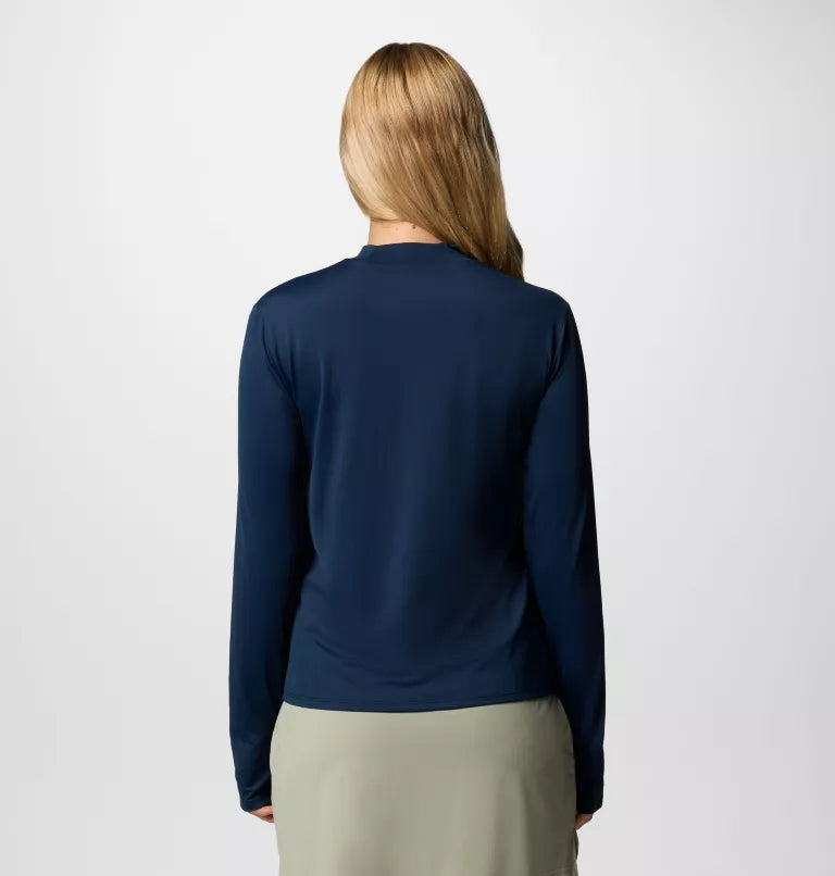 Columbia Womens Chill River Long Sleeve Shirt - Collegiate Navy