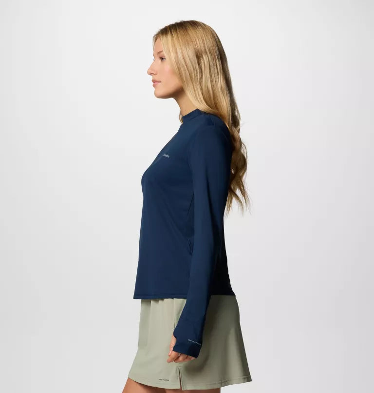 Columbia Womens Chill River Long Sleeve Shirt - Collegiate Navy