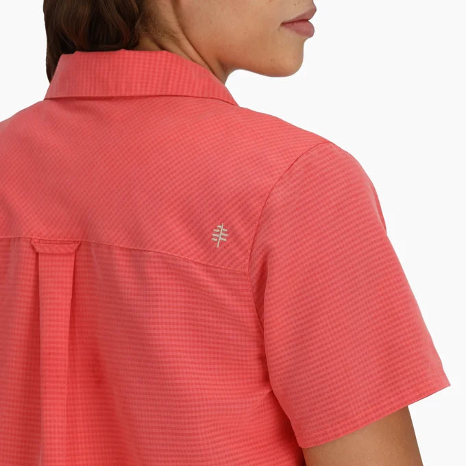 Royal Robbins Womens Desert Pucker Short Sleeve - Sage Leaf