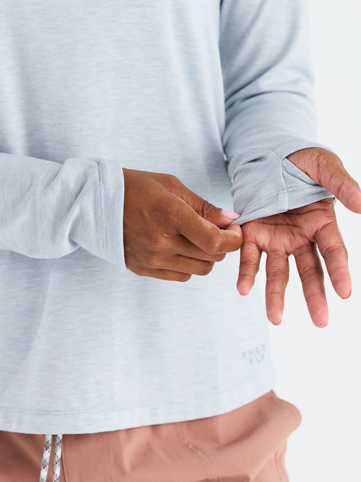 Free Fly Apparel Womens Elevate Hoodie - Heather Bay Blue