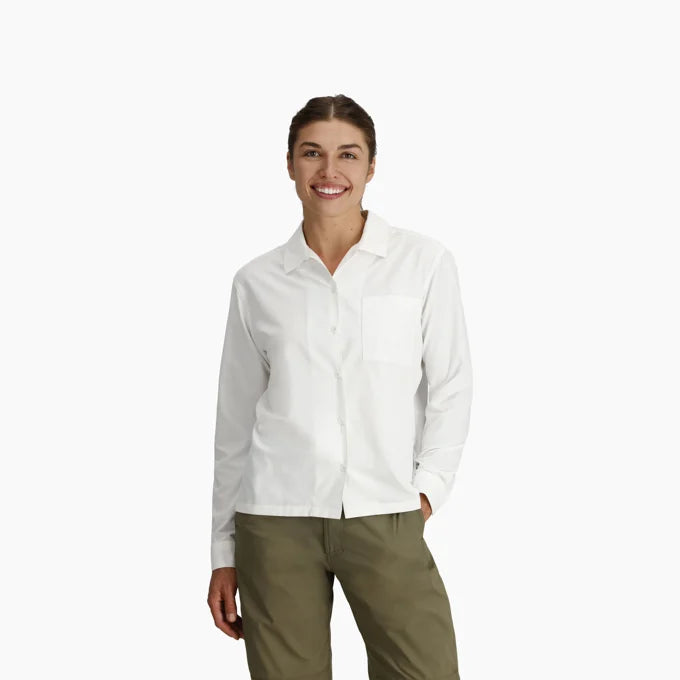 Royal Robbins Womens Expedition III Long Sleeve - White