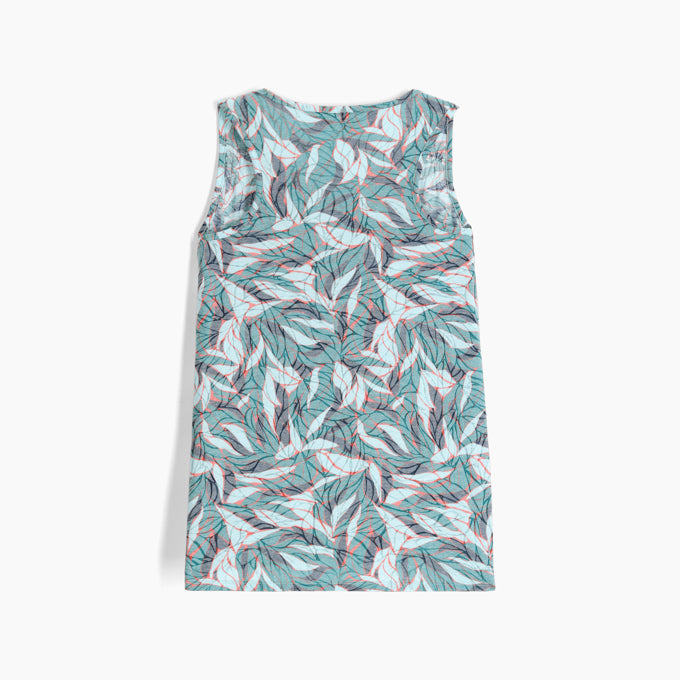 Royal Robbins Womens Featherweight Tank - Pacific Blue Presidio Print