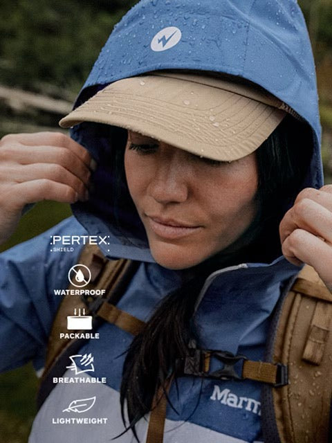Marmot Womens Minimalist Pertex Rain Jacket - Thunderhead