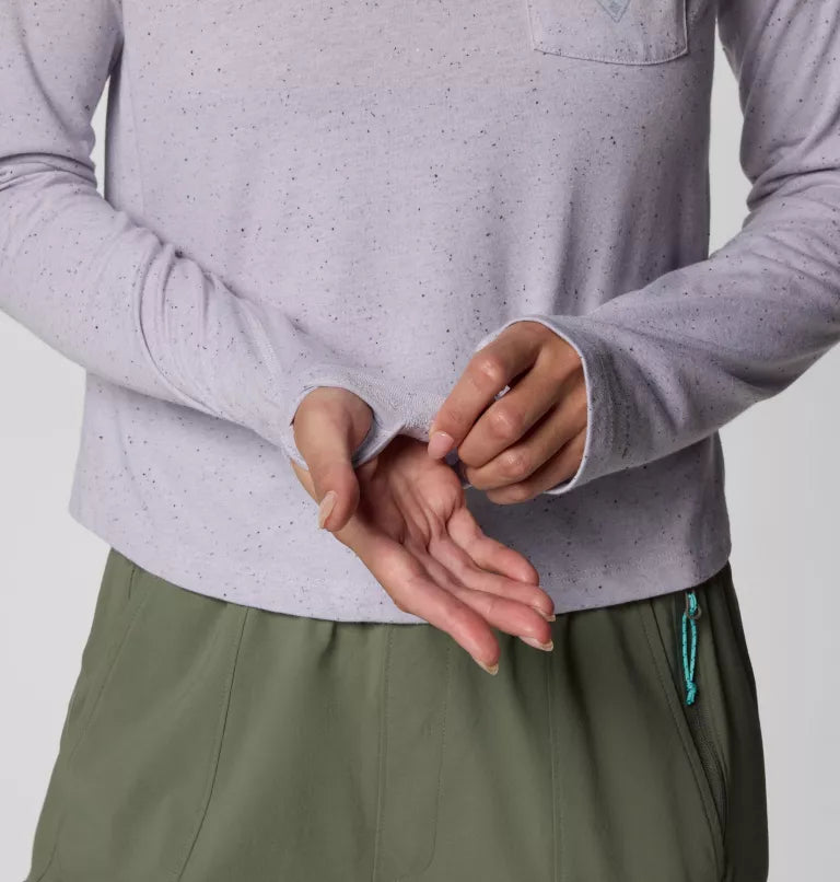 Columbia Womens PFG Uncharted Neps Long Sleeve Shirt - Lavender Pearl